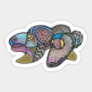 Neurographic Doodled Fantasy Animal Sticker
